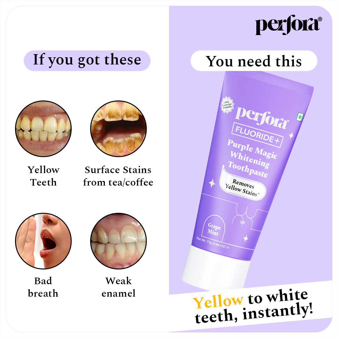 Perfora Care Facebook ad: Go Purple, Get Bright