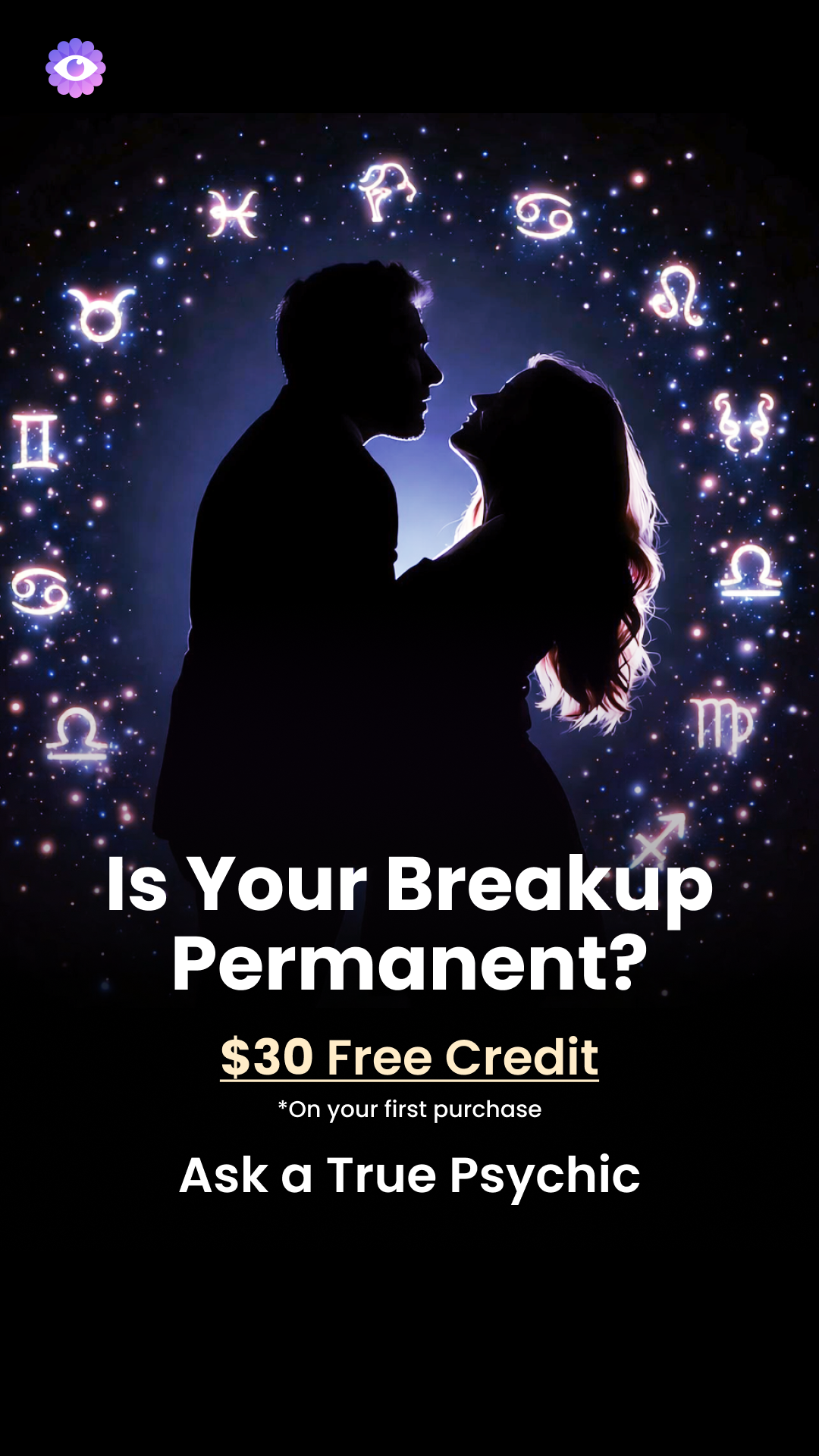 Break-up Advisor Readings Facebook ad from Apr 29, 2026