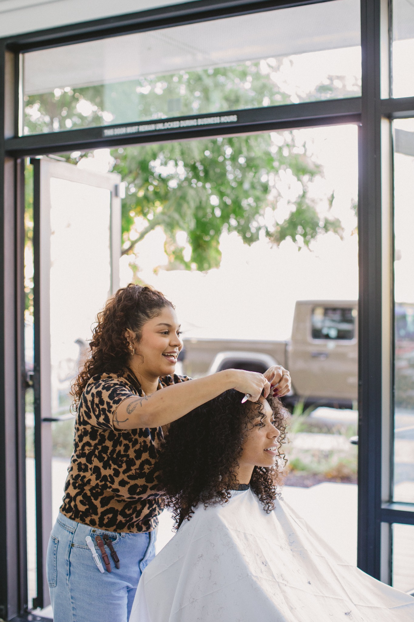 Curly Hair Salon Facebook ad
