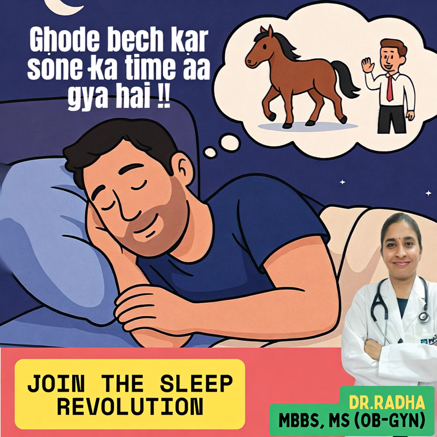 Dr Radha - Sleep And Wellness Coach Facebook ad: Can’t sleep before 3 AM? This is for you