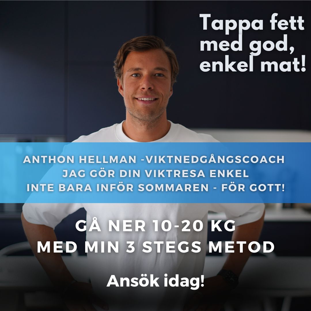 Anthon Hellman - Online Coach Facebook ad: Lämna in en intresseanmälan!