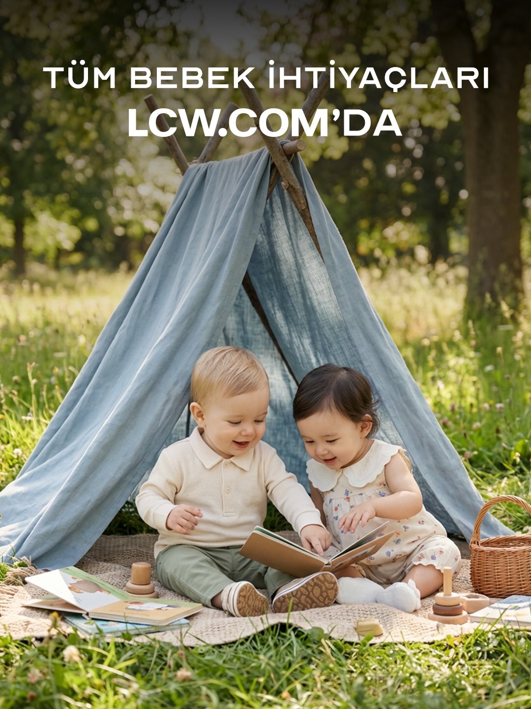LCW.com Facebook ad: Anneliğin ve babalığın o tatlı telaşında, bebeğiniz için…