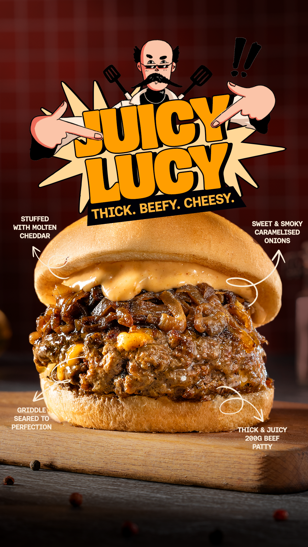 Burger Lab Facebook ad from May 2, 2025