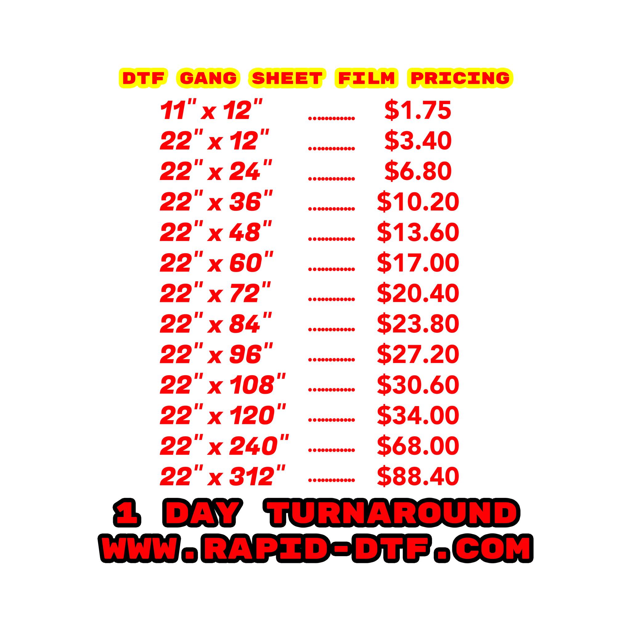 Rapid DTF Facebook ad: Rapid DTF, Custom Wholesale DTF Transfers -Ships in 24 hours