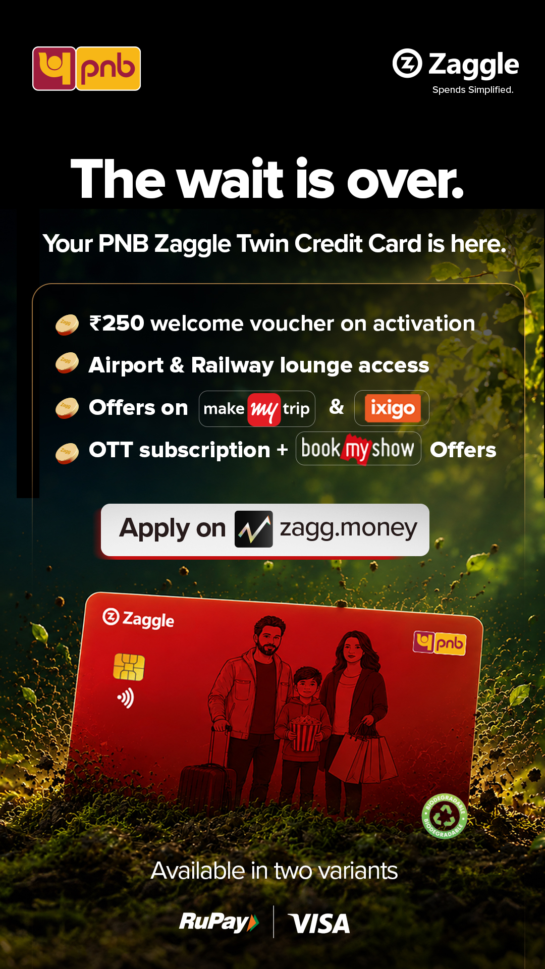 Zagg money Facebook ad: Earn Rewards on Spends