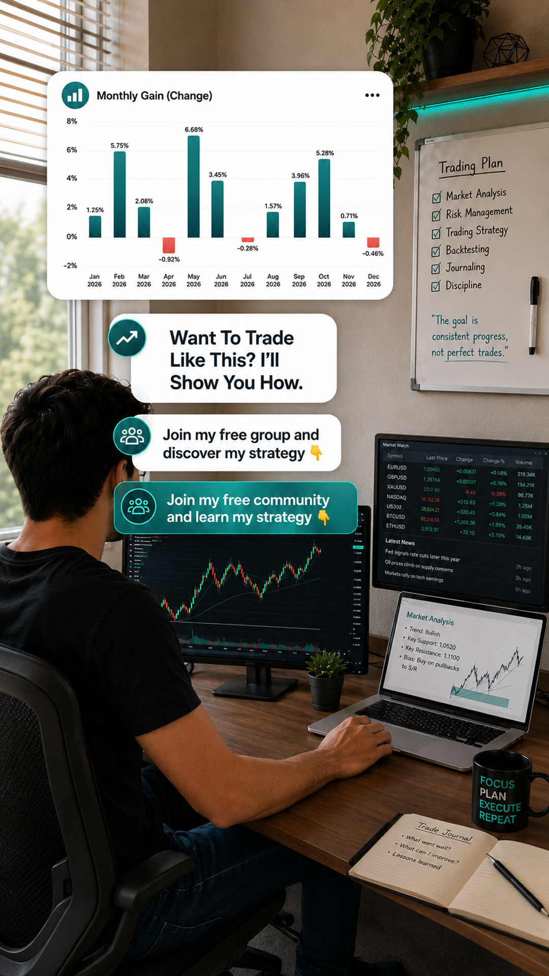 Casper Trades Facebook ad: Get Started Today!
