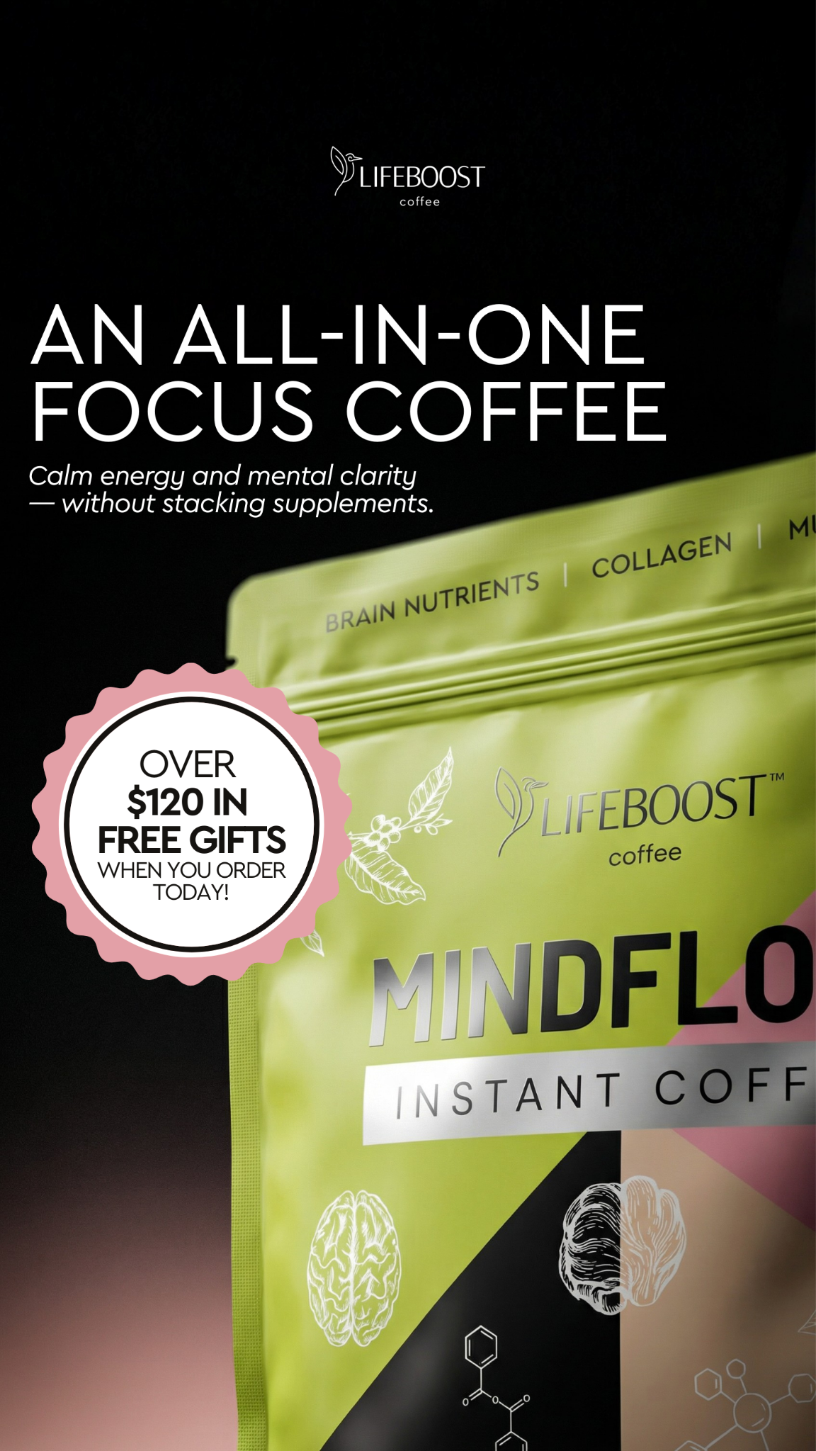 Lifeboost Coffee Facebook ad