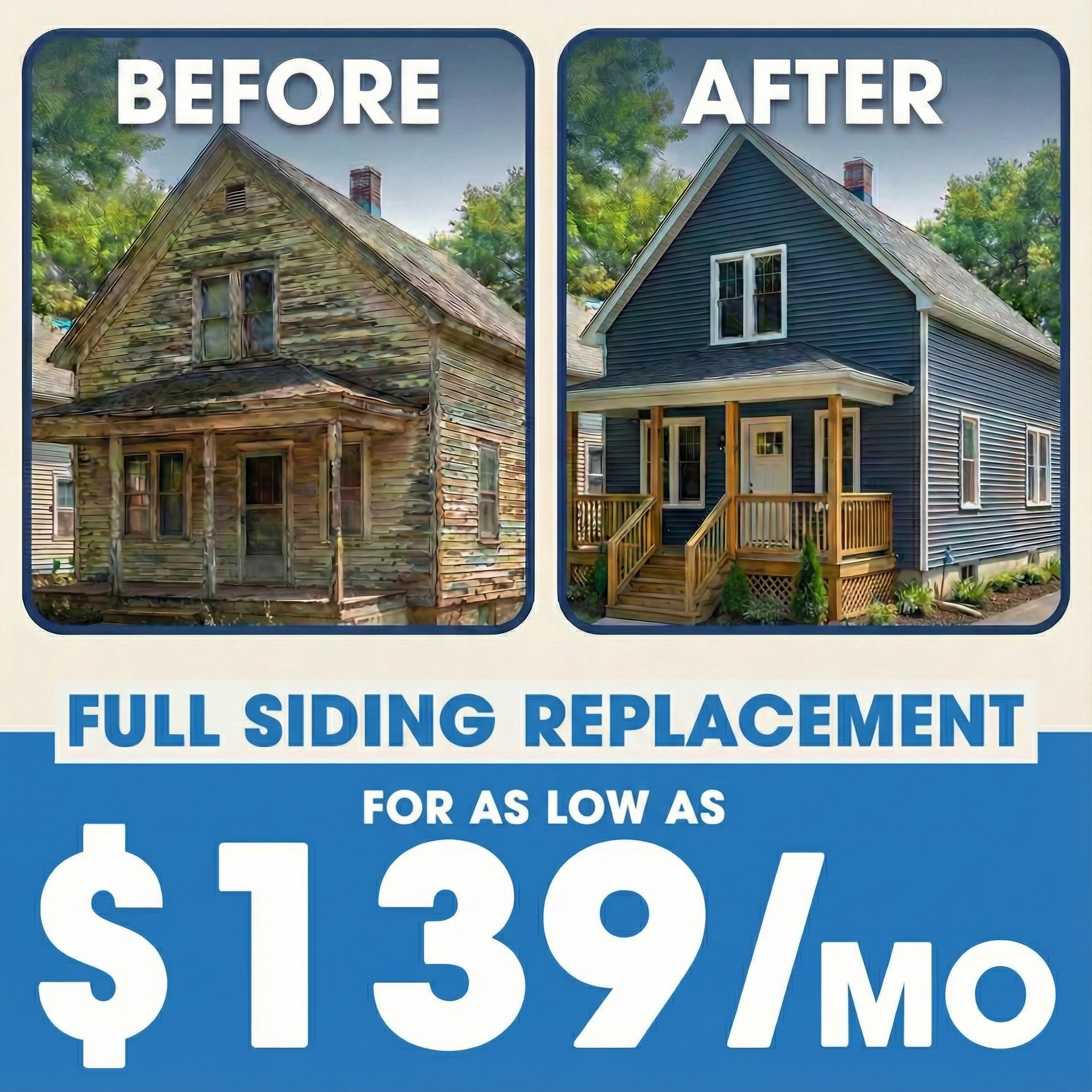 Cost Guide - Siding Facebook ad