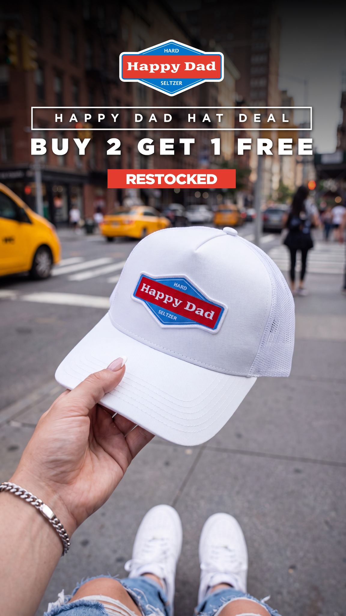 Happy Dad Hard Seltzer, Lemonade & Tea Facebook ad from Jul 21, 2026