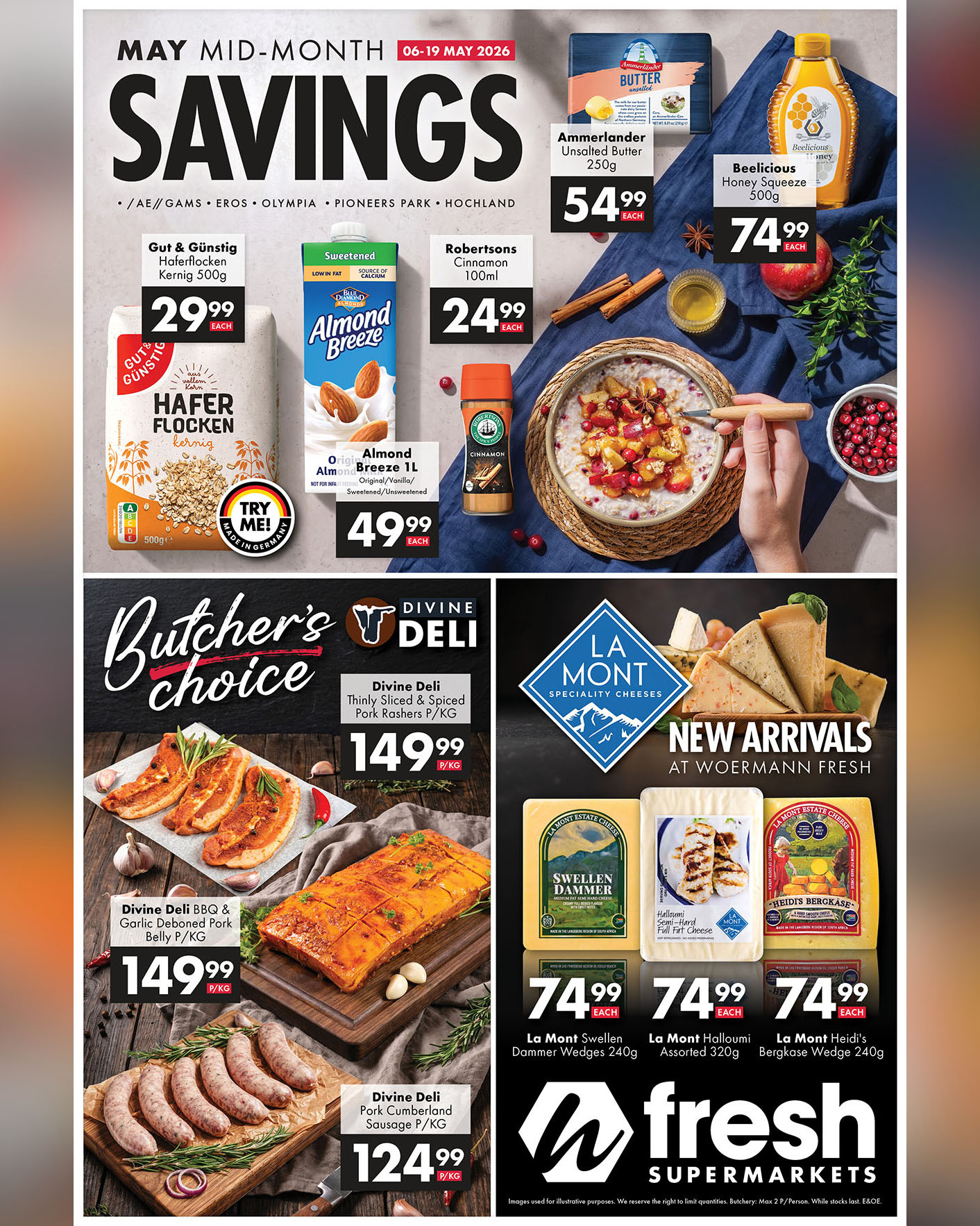Woermann Fresh Facebook ad: Fresh Flavours, Serious Savings!