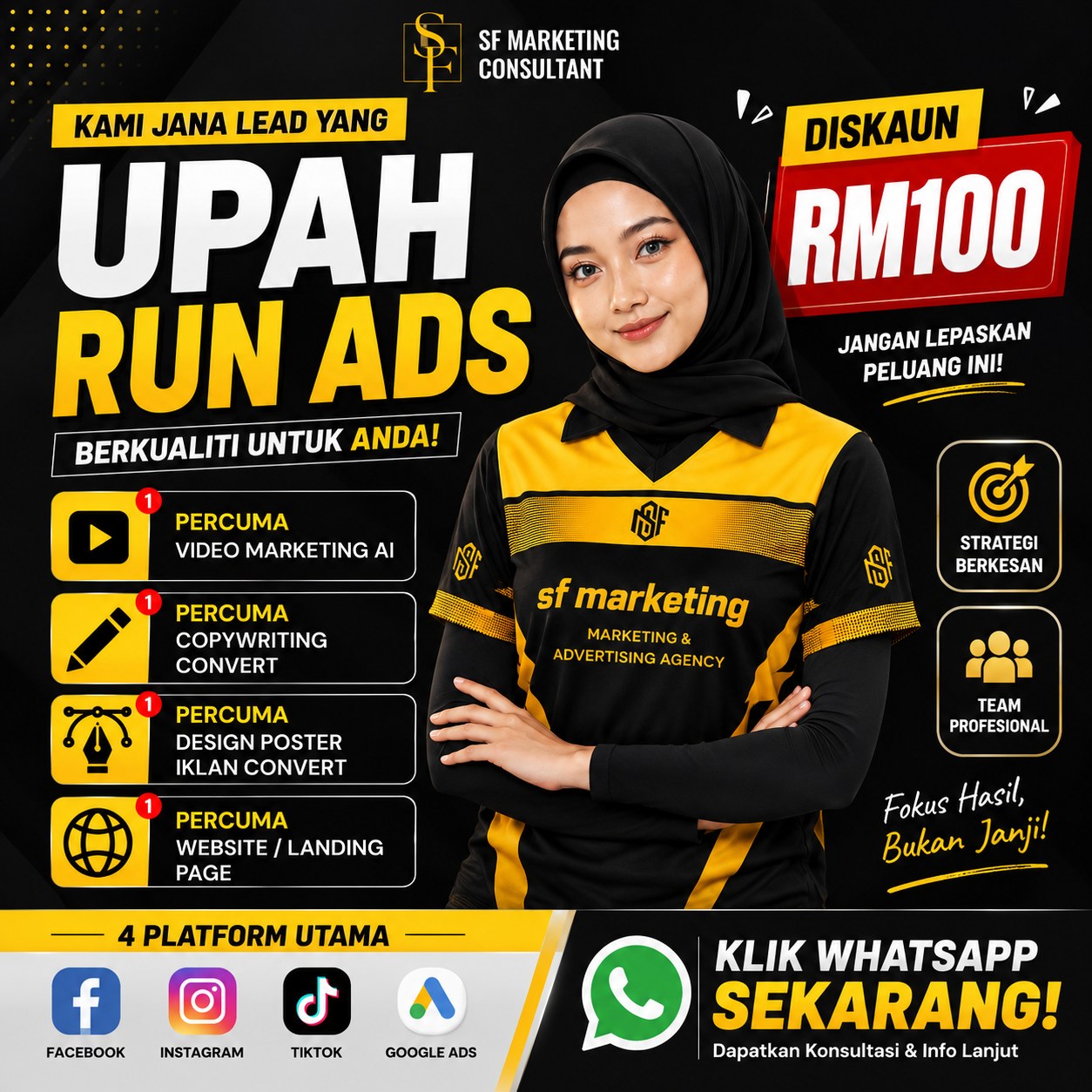SF Upah Run Ads Facebook ad