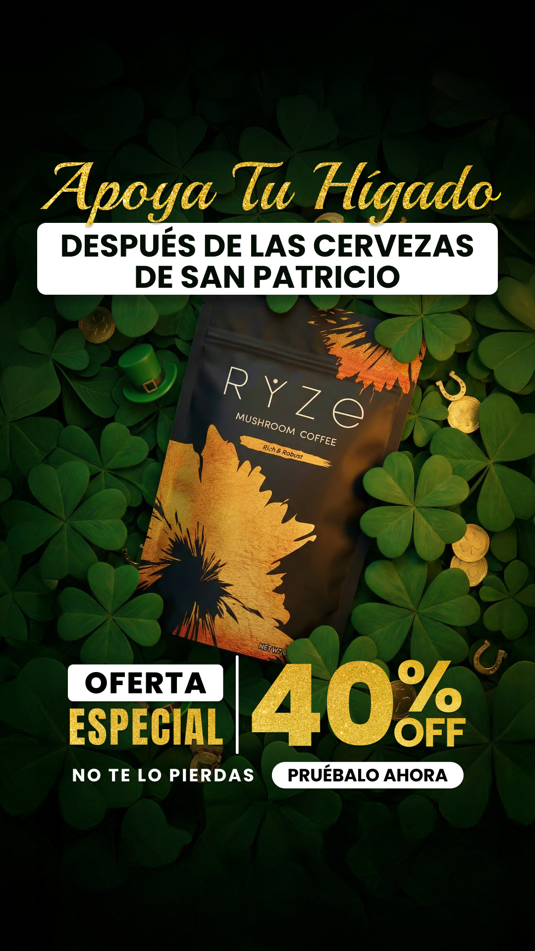 RYZE Superfoods Facebook ad