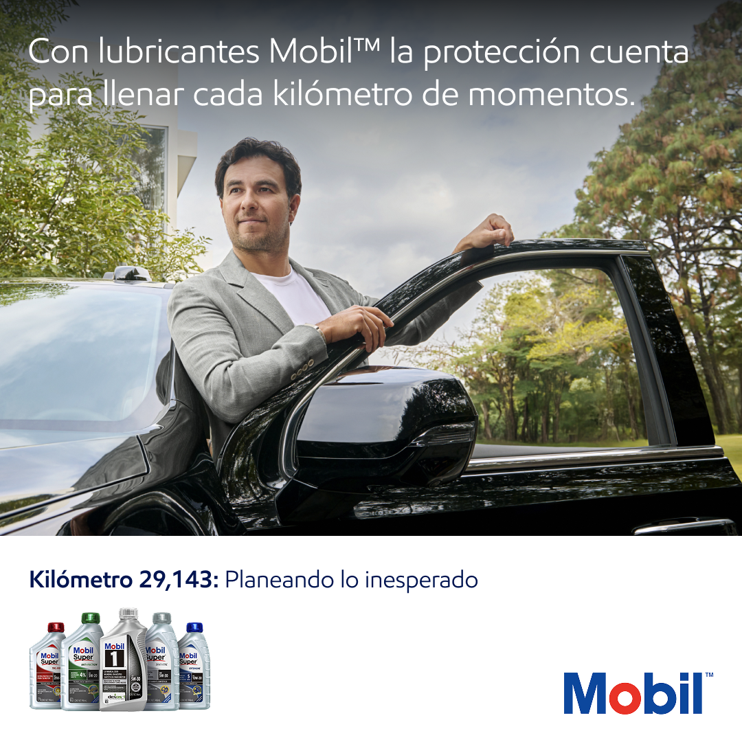 Mobil México Facebook ad: Potencia para ir lejos