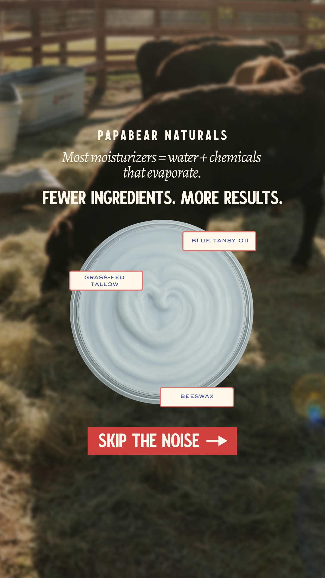 Papabear Naturals Facebook ad