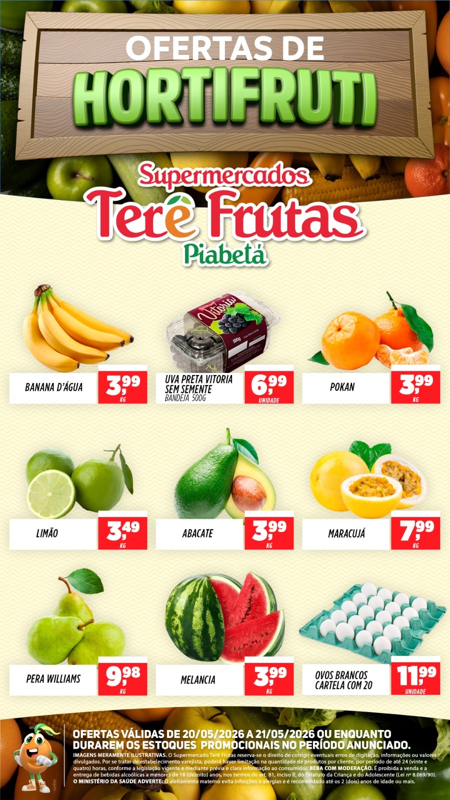 Super Terê Frutas Piabetá Facebook ad