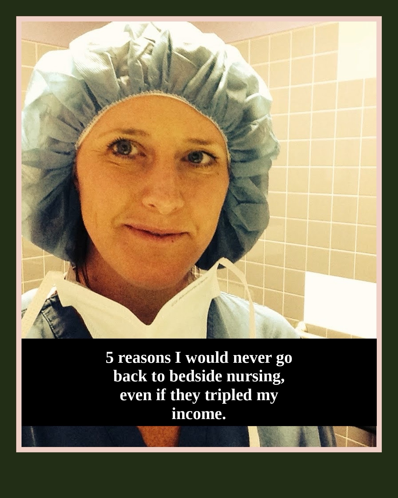 The Legal Nurse Collective Facebook ad: The thing nobody tells you about bedside nursing…