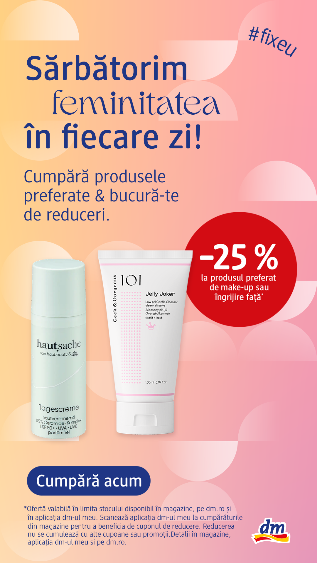 dm drogerie markt Romania Facebook ad