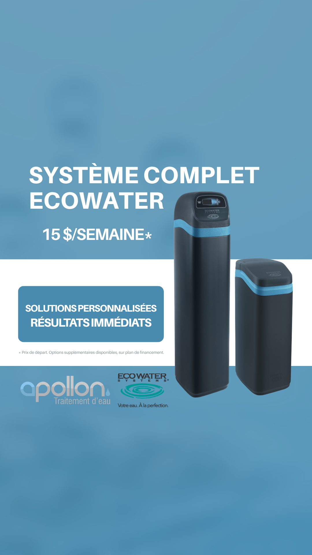 Les Traitements d'eau Apollon Facebook ad from May 9, 2026