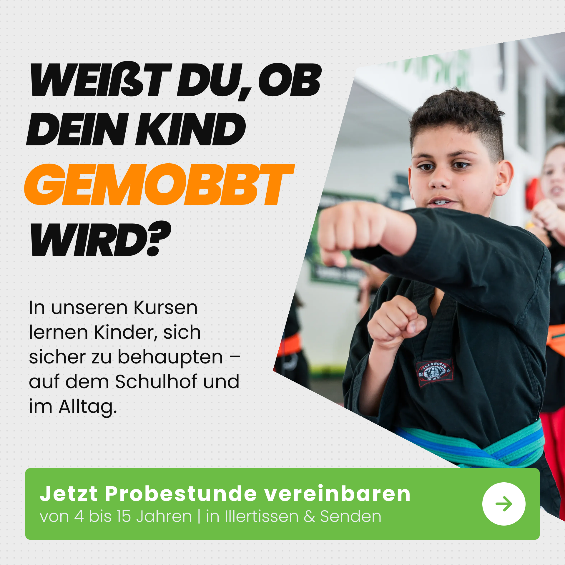 NINJA KIDS Sicher & Stark fürs Leben Facebook ad from May 21, 2026