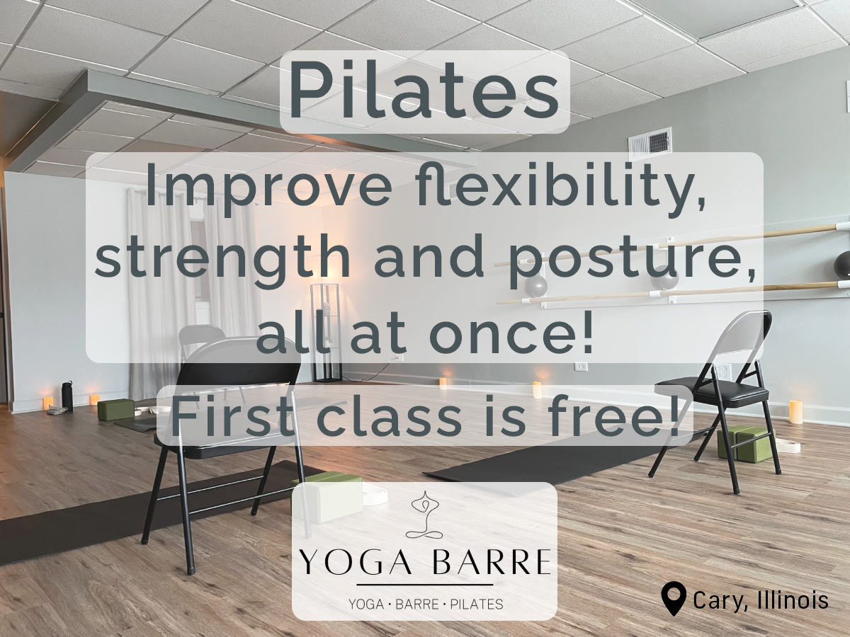 Yoga Barre Facebook ad: Pilates Classes