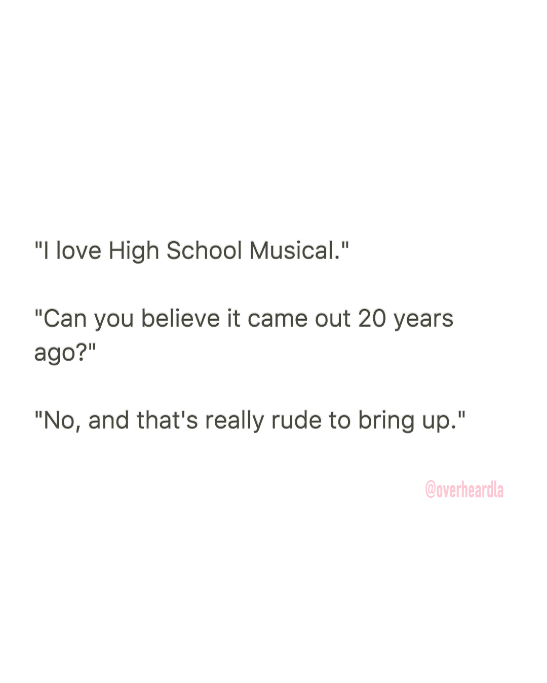 Overheardla Facebook ad: Mentally we're still in 2007.