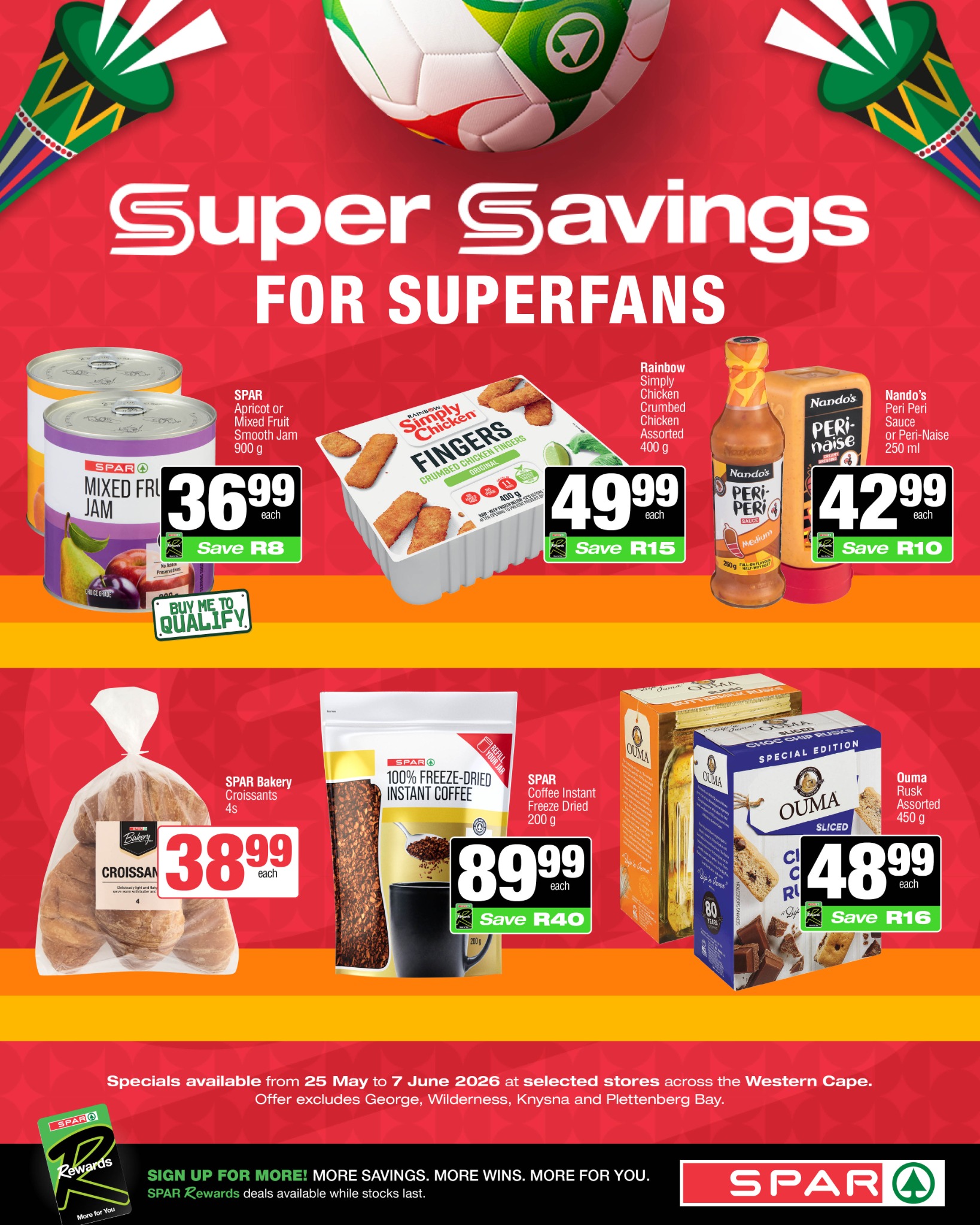 SPAR Western Cape Facebook ad: FREE SOCCER BALL!