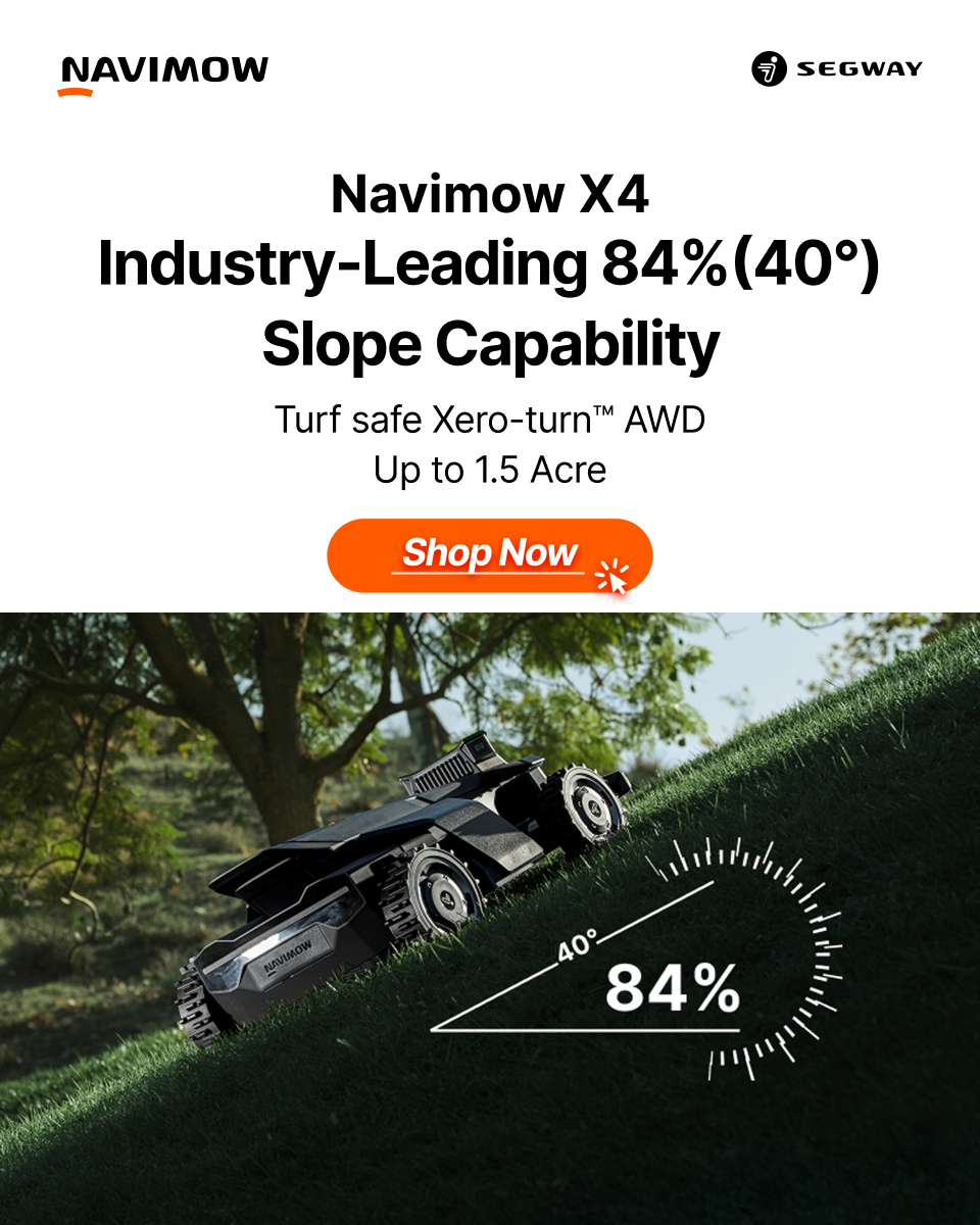 Segway Navimow Facebook ad from Aug 18, 2026