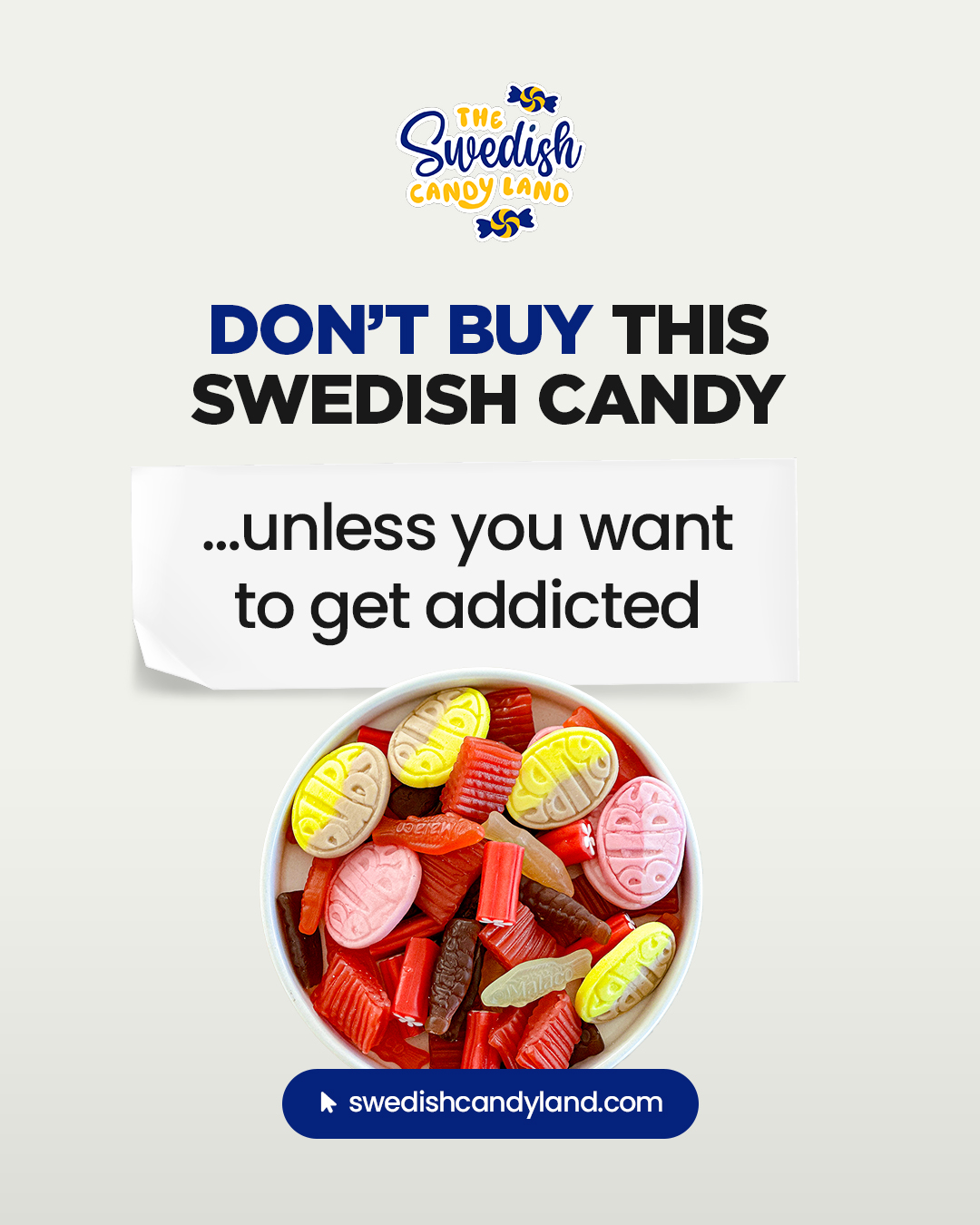 Swedish Candy Land Facebook ad
