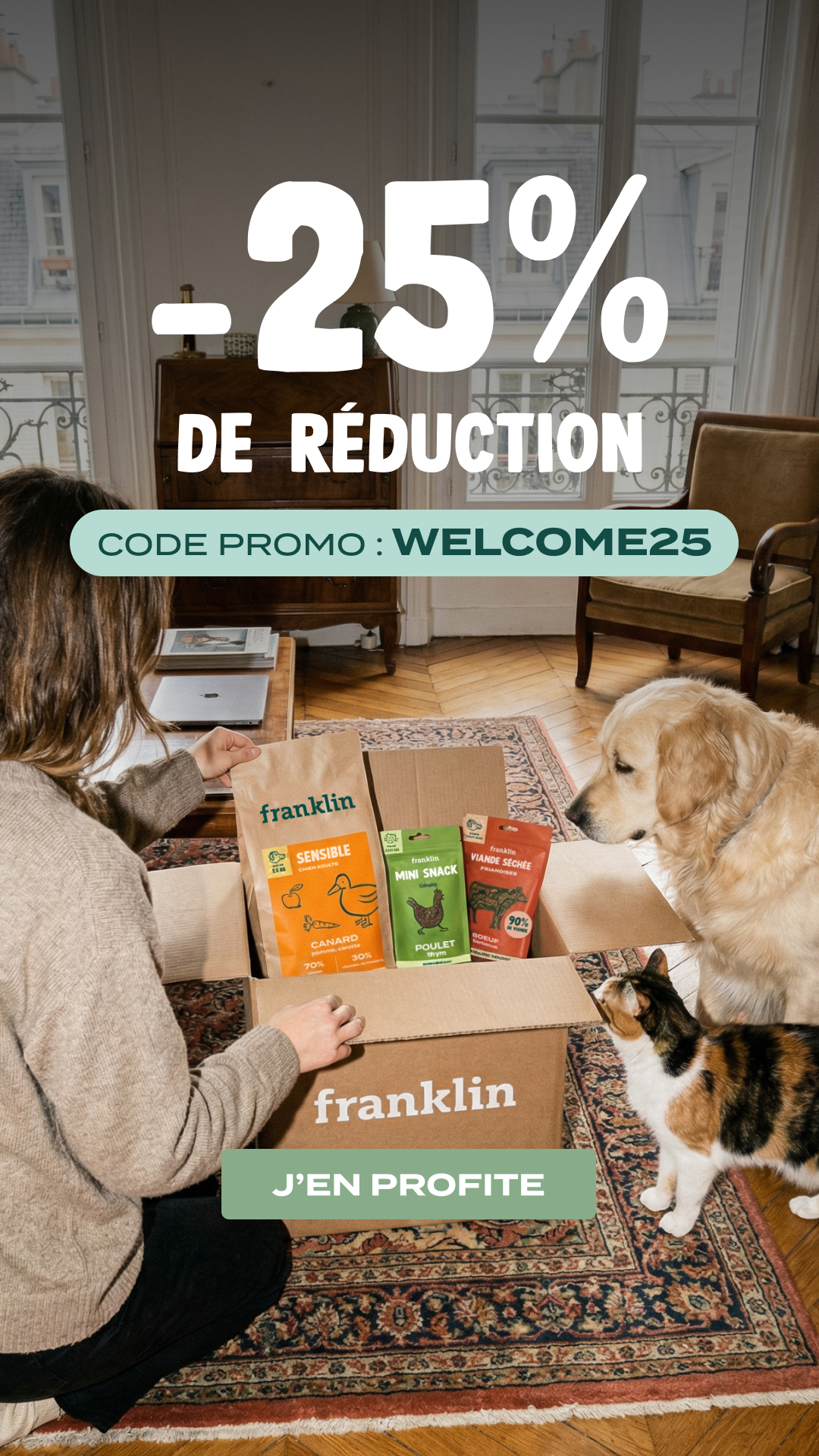 Franklin Pet Food Facebook ad