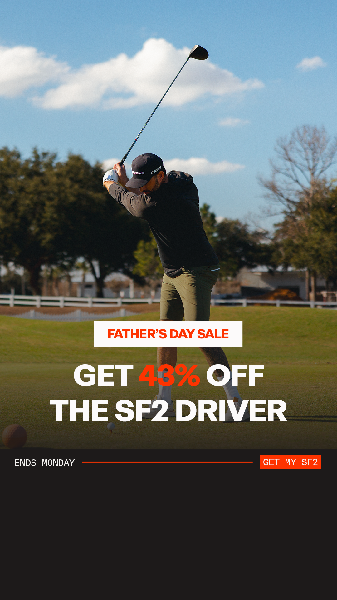 Performance Golf Facebook ad