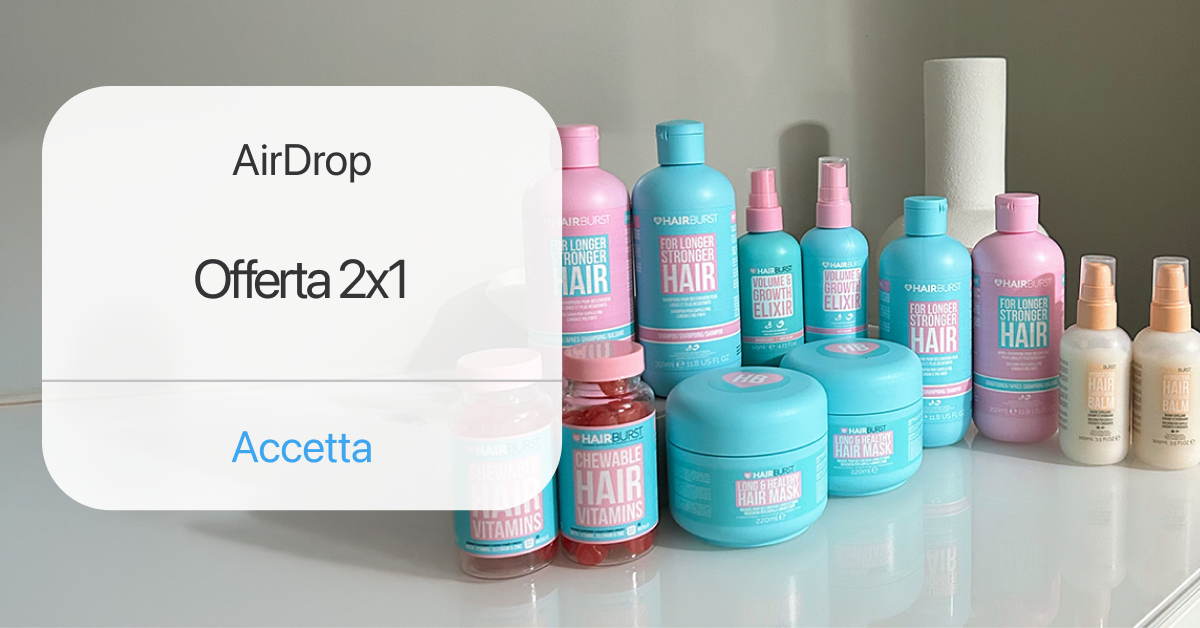 Hairburst Italia Facebook ad