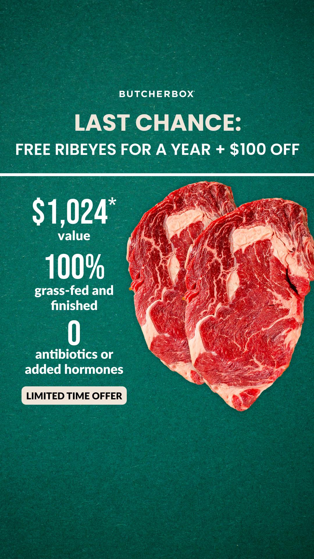 ButcherBox Facebook ad
