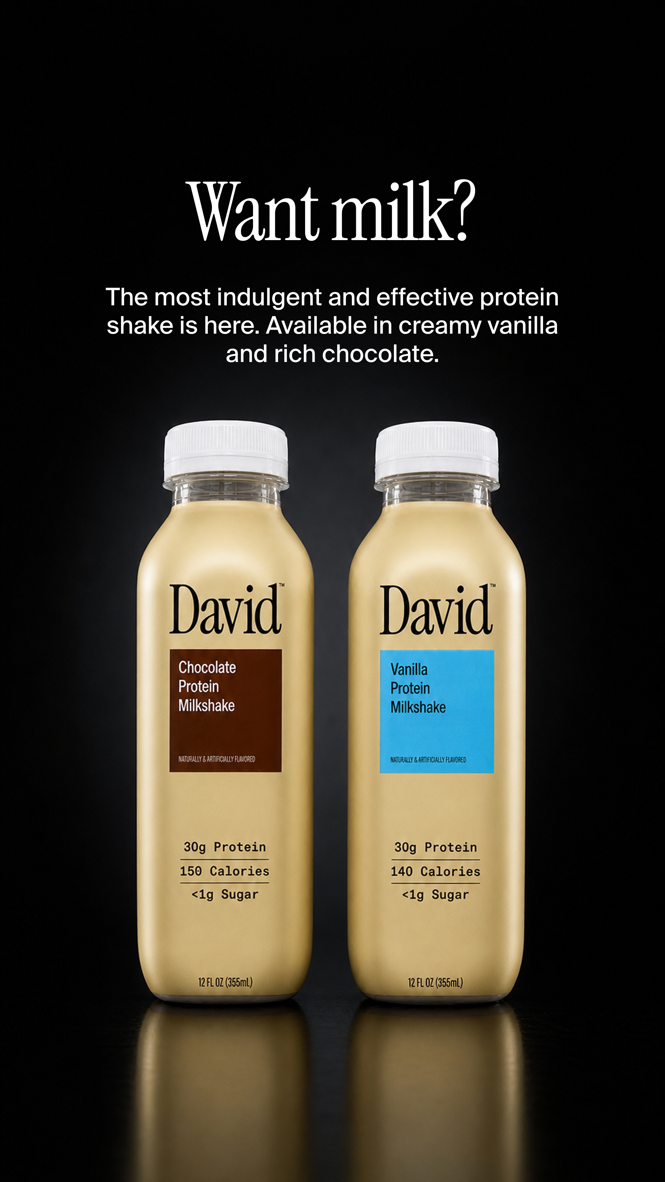 David Protein Facebook ad