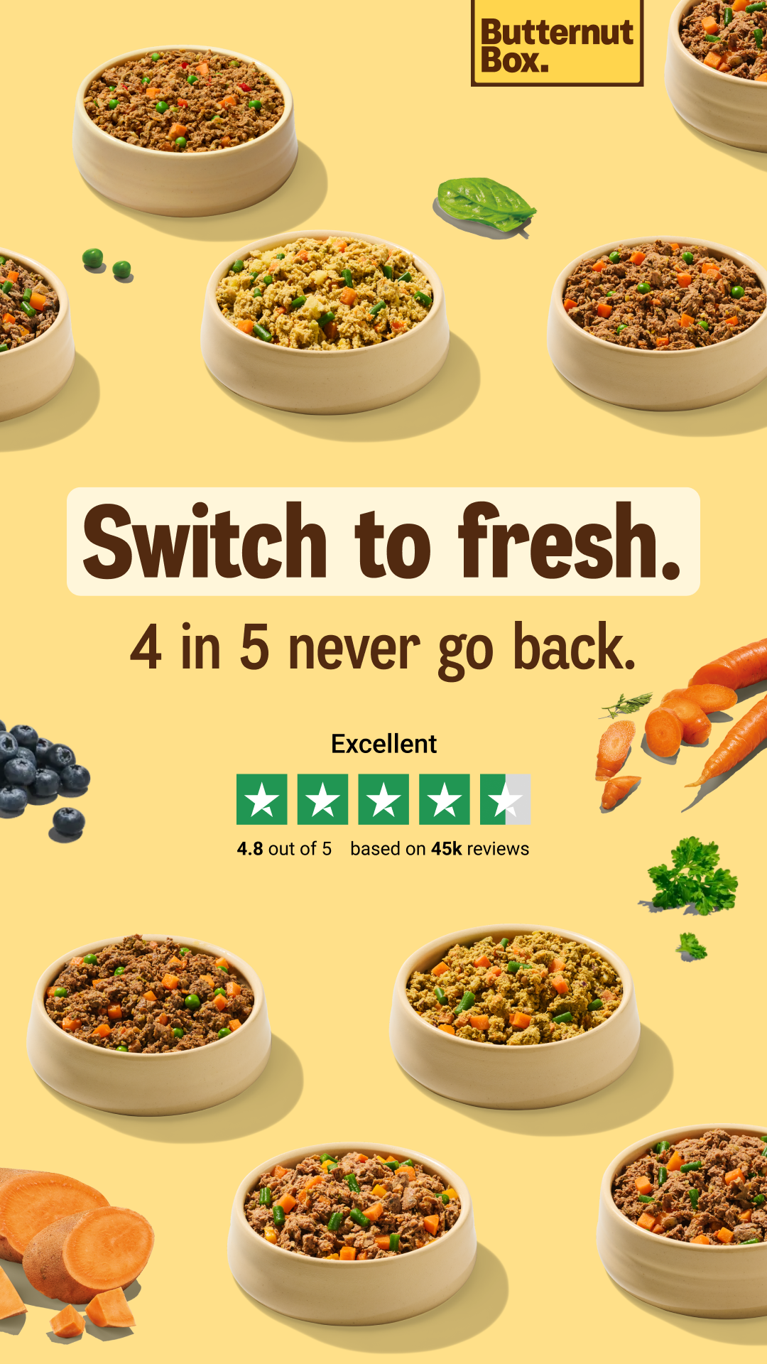 Butternut Box Facebook ad