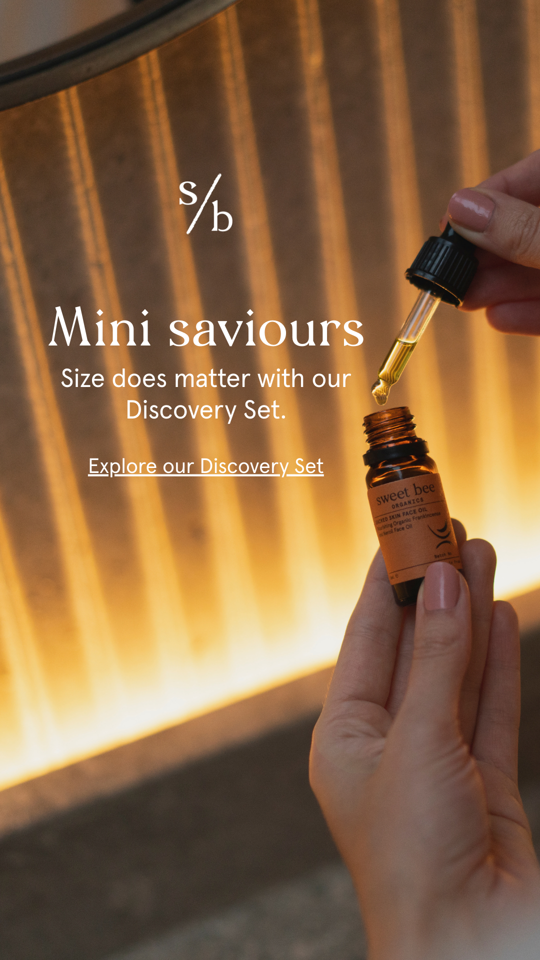Sweet Bee Organics Facebook ad