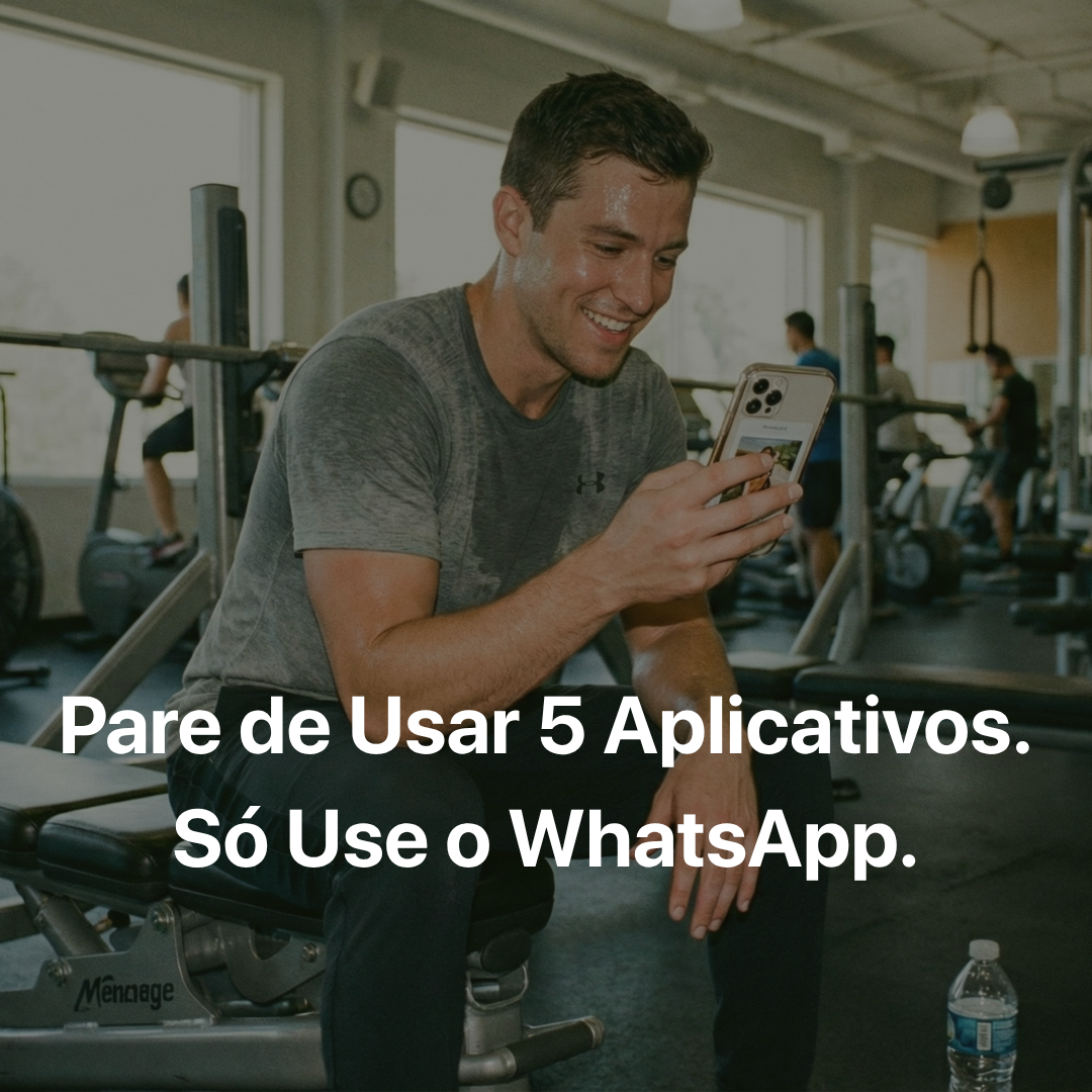 Poke Fit Facebook ad: Seu Coach de Saúde. Via WhatsApp.
