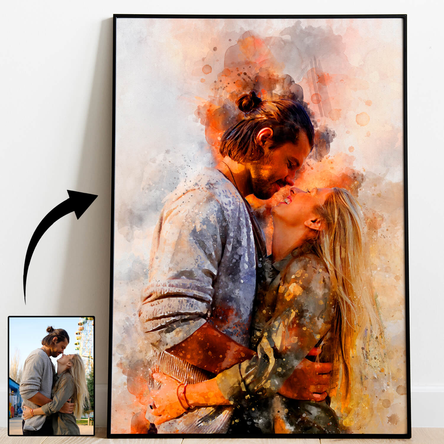 Turned Art Facebook ad: Photos to Beautiful Art