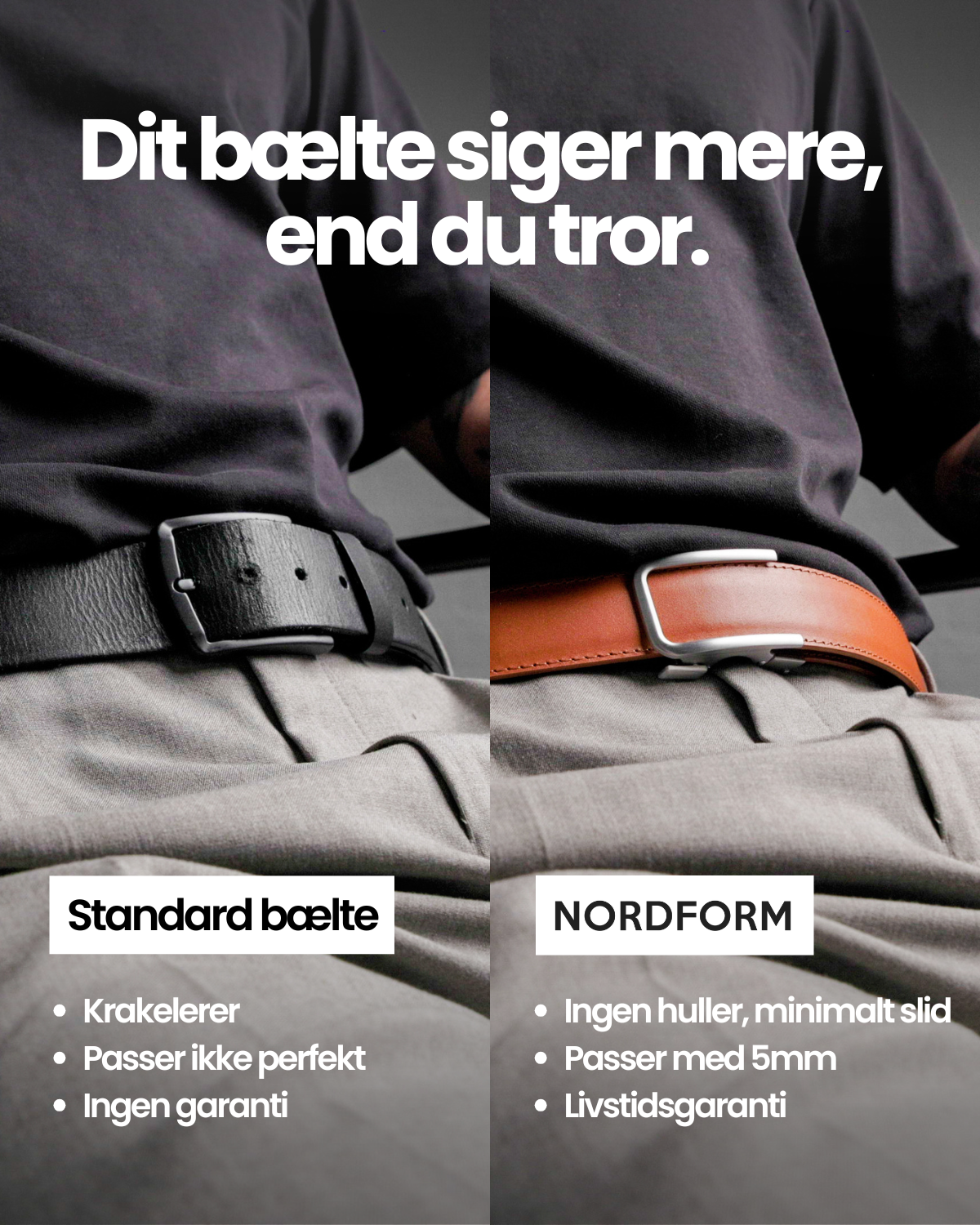 Nordform Facebook ad: Mærk forskellen med det samme