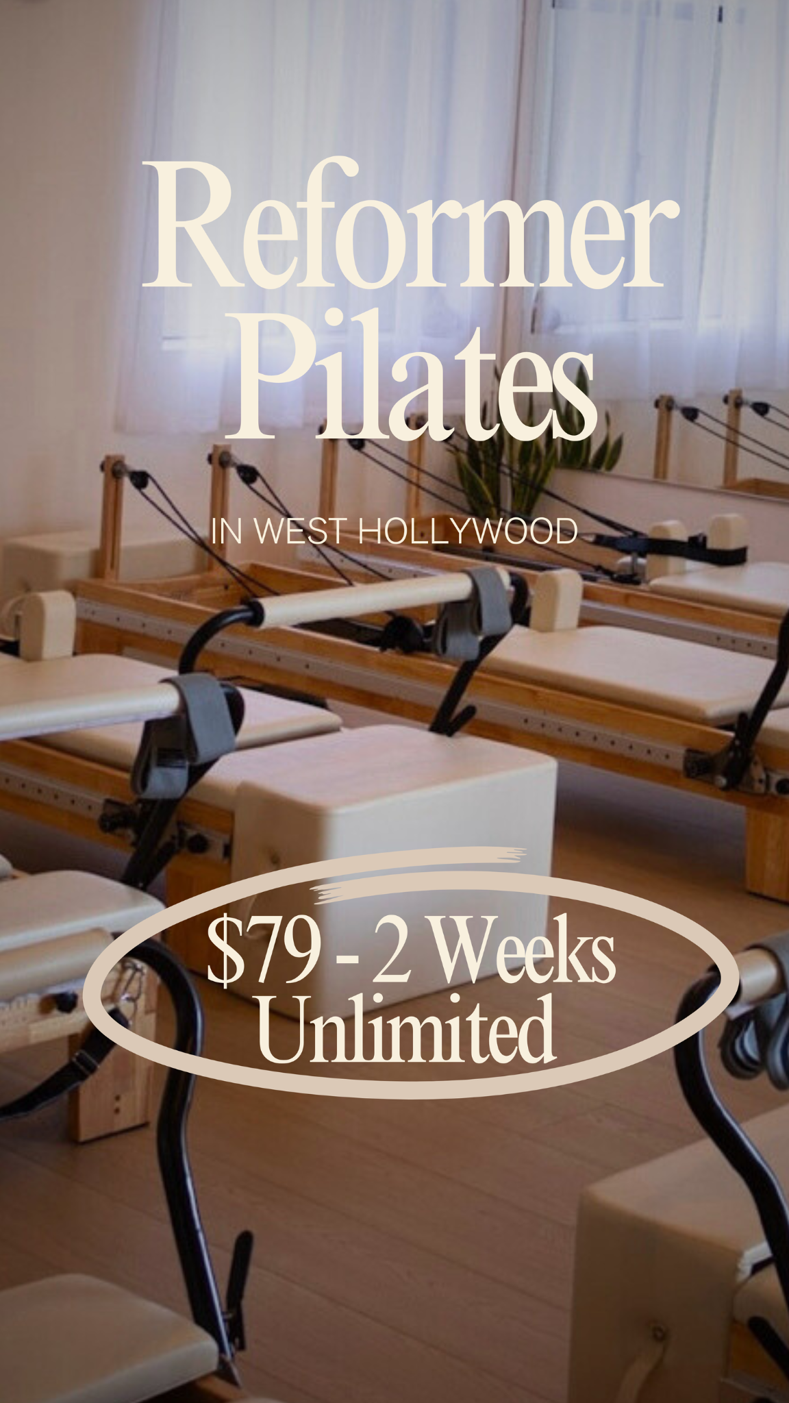 Reform Pilates Los Angeles Facebook ad