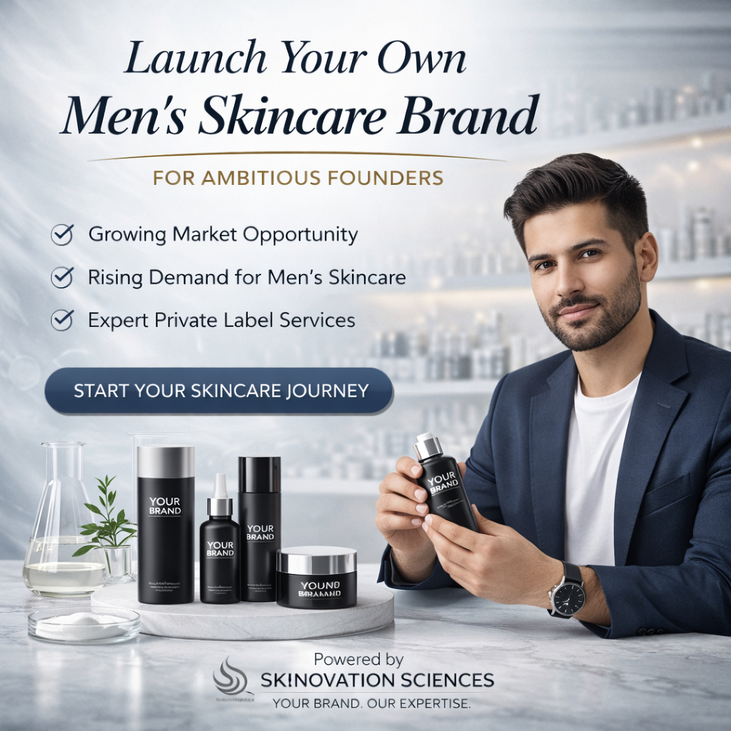 Skinovation Sciences Facebook ad: India’s skincare market is scaling fast.