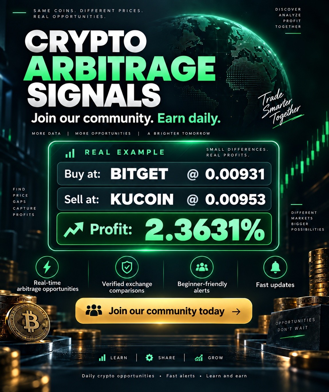 Nexus Crypto arbitrage Facebook ad