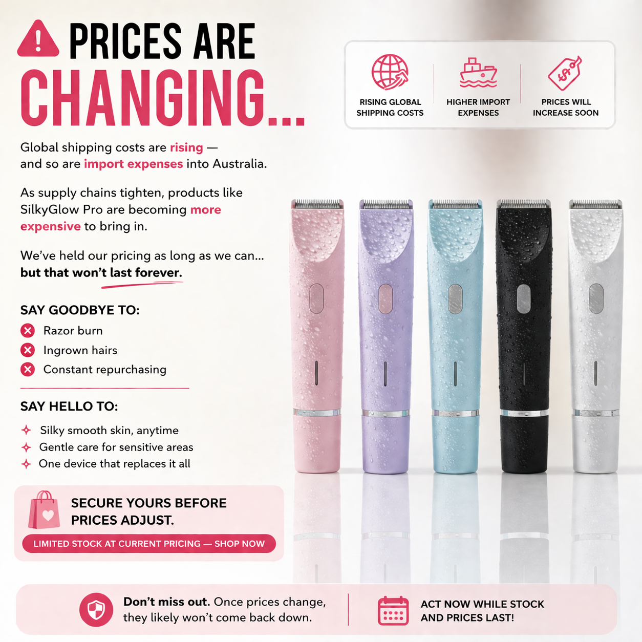 The Aussie Haven Facebook ad: Stop using razors.