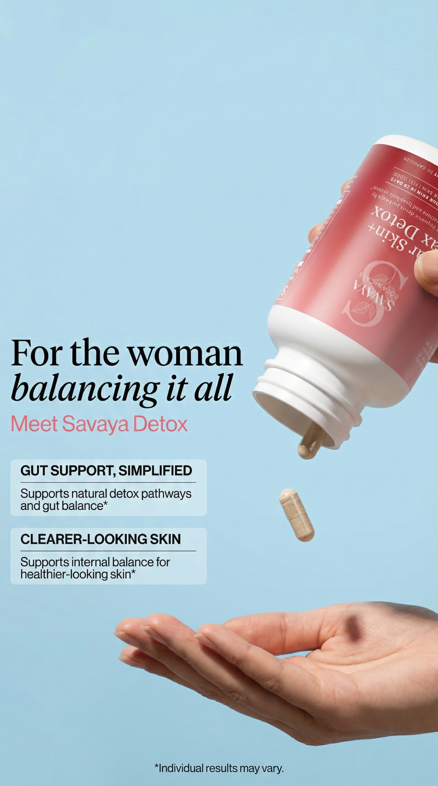 Savaya Botanicals Facebook ad
