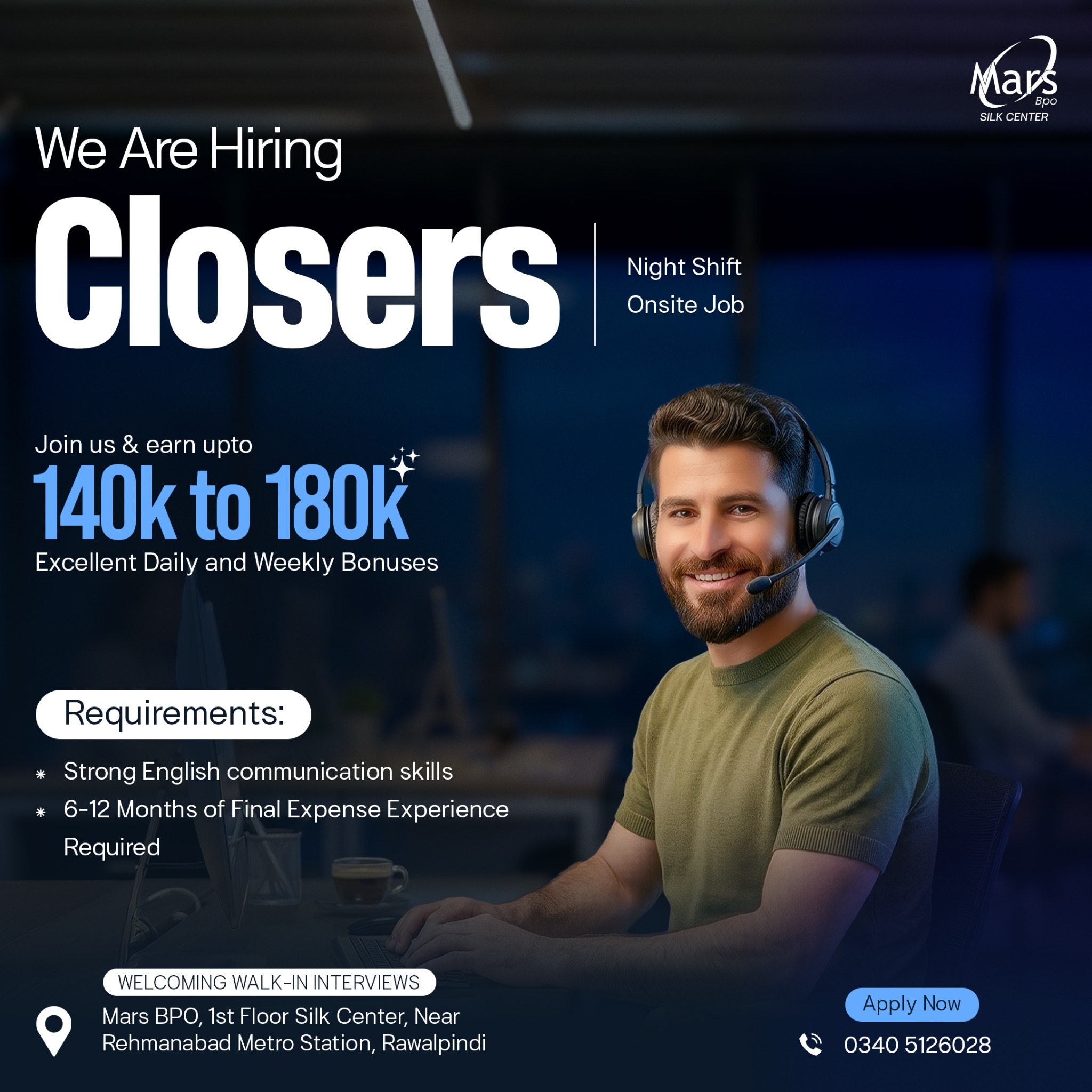 MARS BPO Pvt Ltd - Official Facebook ad from Jun 3, 2026