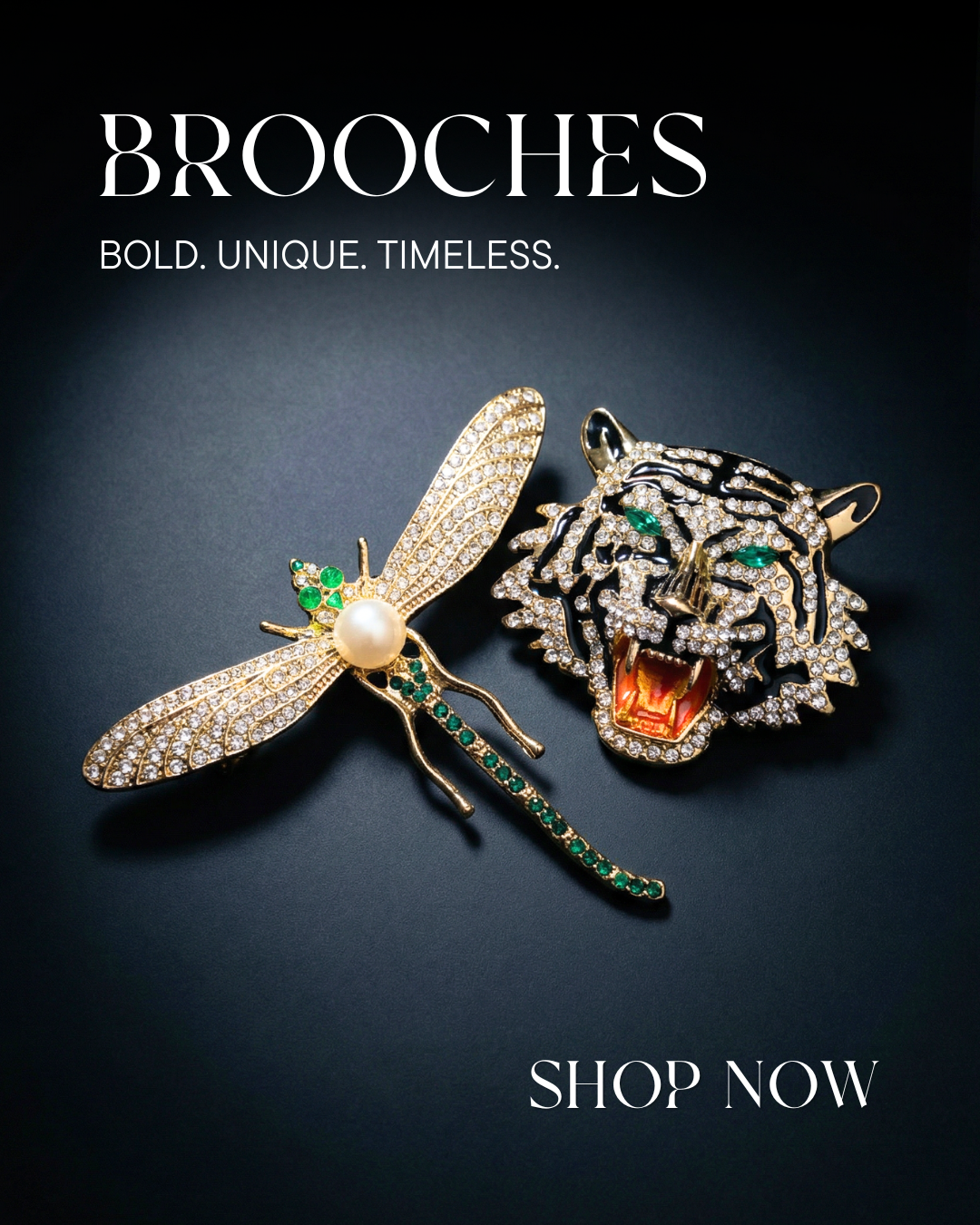 Nordic Noir Facebook ad: STATEMENT JEWELRY