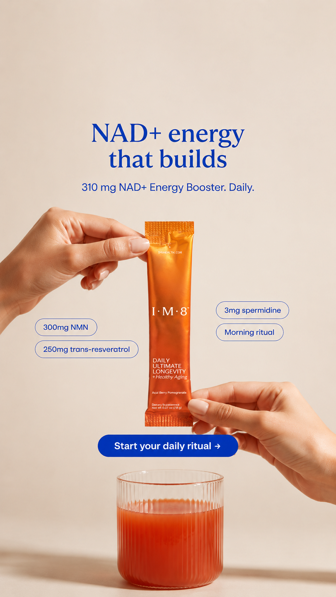IM8 Health Facebook ad