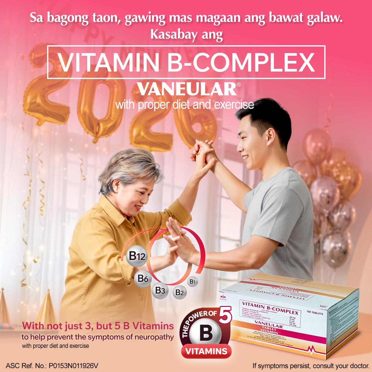 Pharex Health Corp. Facebook ad: Maintenance? Sabayan ng Vaneular.