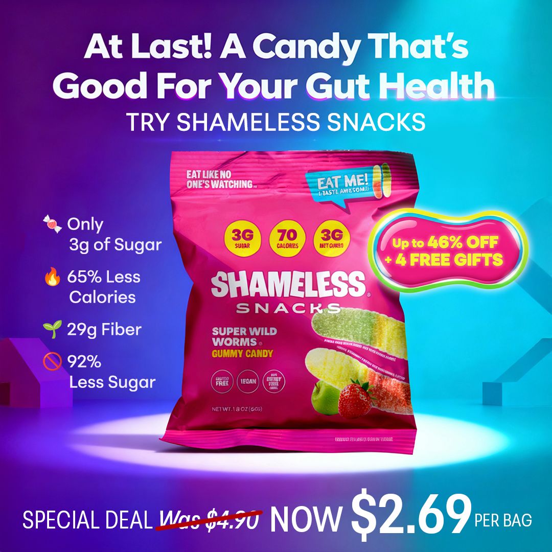 Shameless Snacks Facebook ad