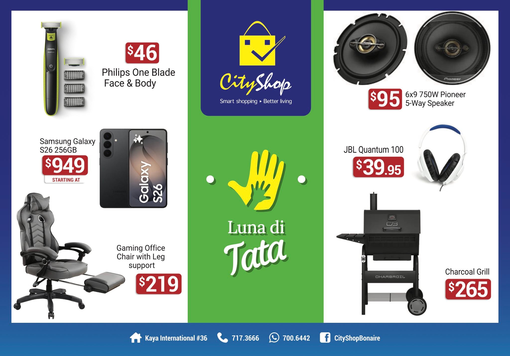 City Shop Bonaire Facebook ad