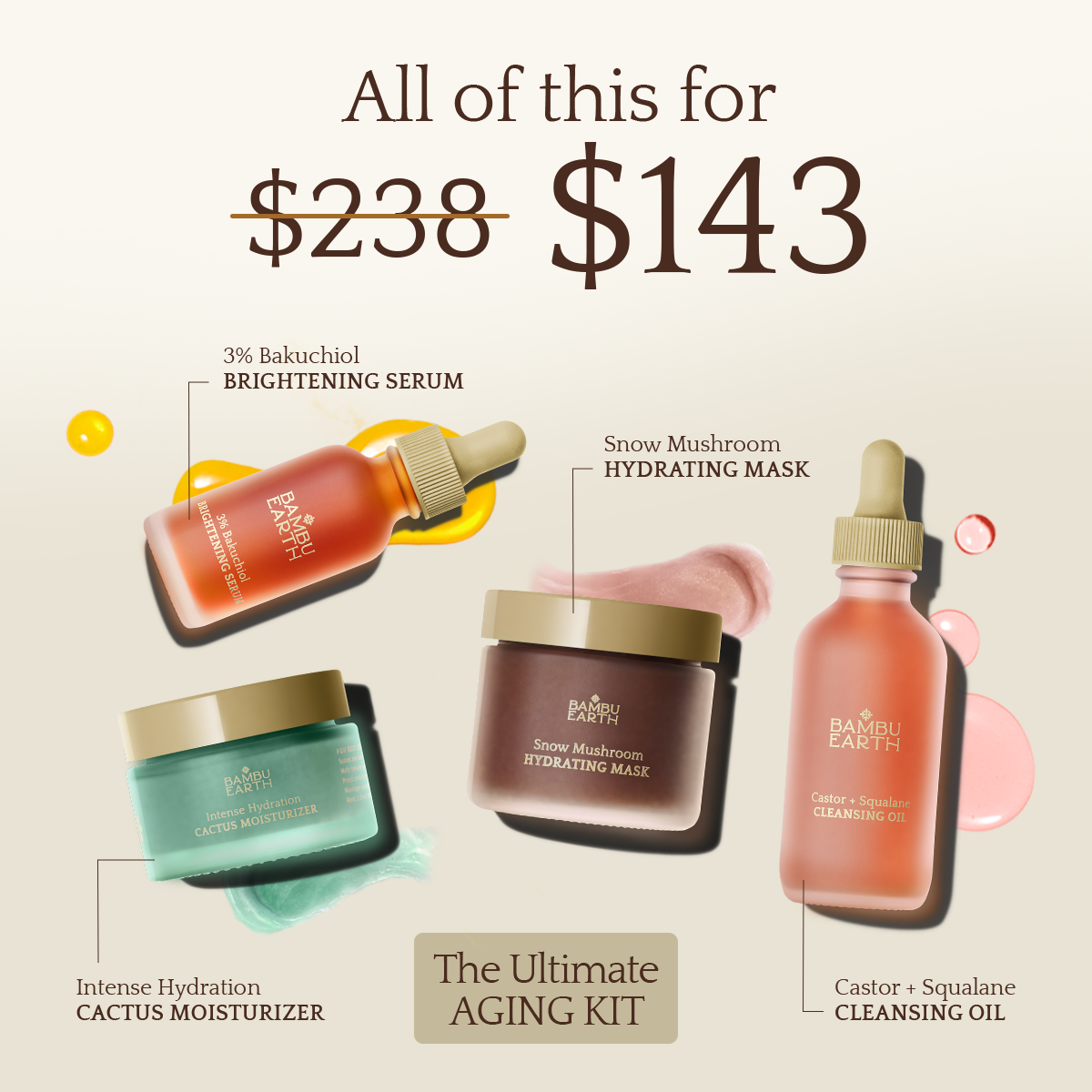 Bambu Earth Facebook ad: SALE | Ultimate Aging Kit